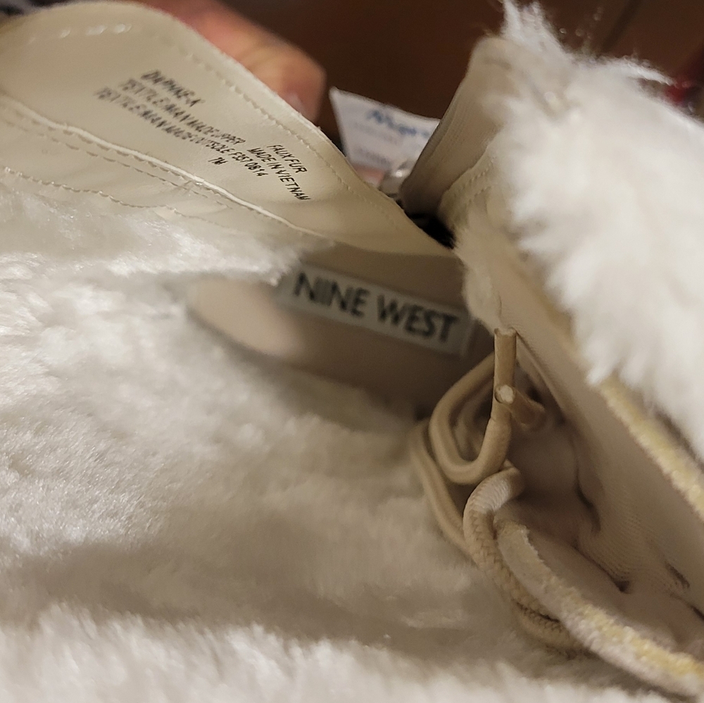Nine West Daphne Toddler K Off White Boots Size 3 - Picture 5 of 10